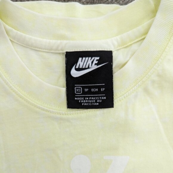 NIKE activewear muscle tea tunic yellow and white size XS - Picture 10 of 10